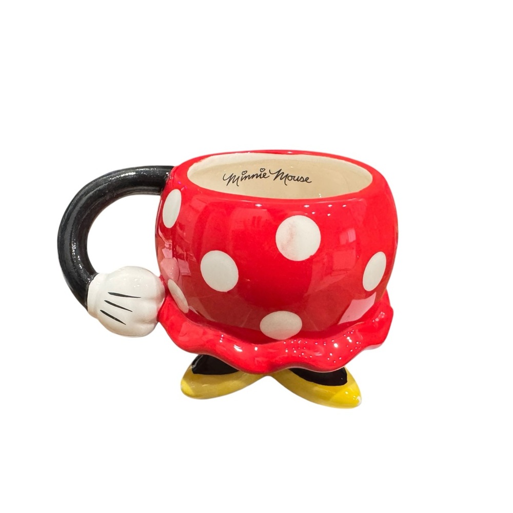 Disney Minnie Mouse Polka Dot Ceramic Mug (Red & White)